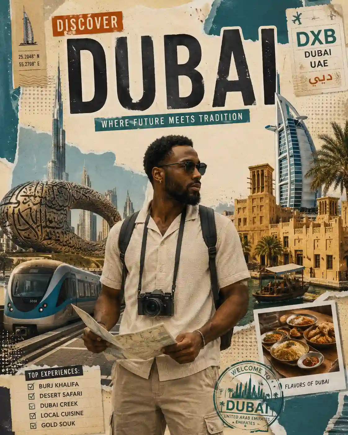 travel vlog poster generator viral prompt