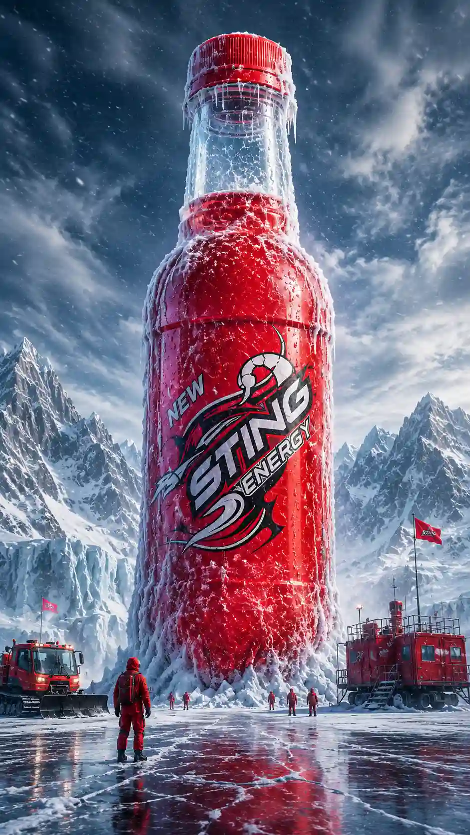 AI energy drink advertisement poster Generator