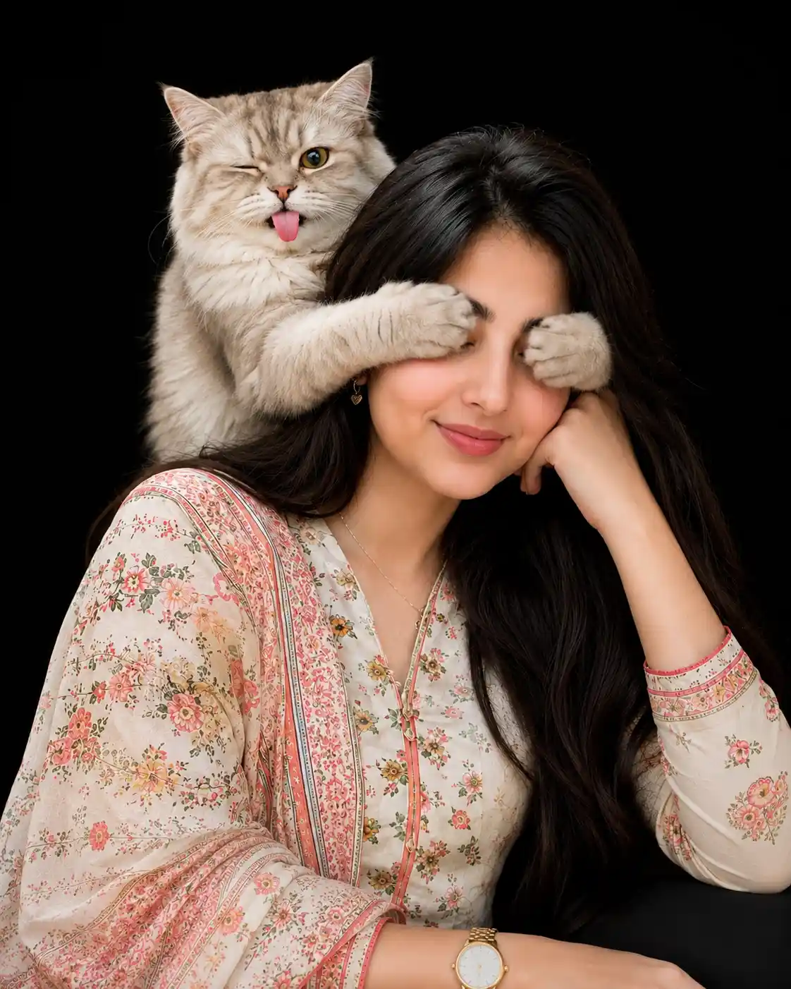 viral-mischievous-cat-shoulder-portrait