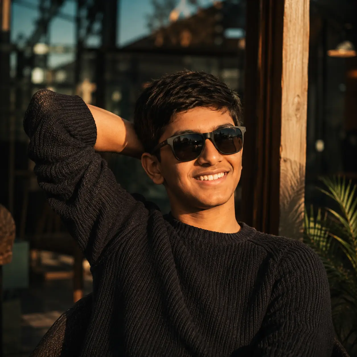 golden hour portrait photo editing with ai prompt