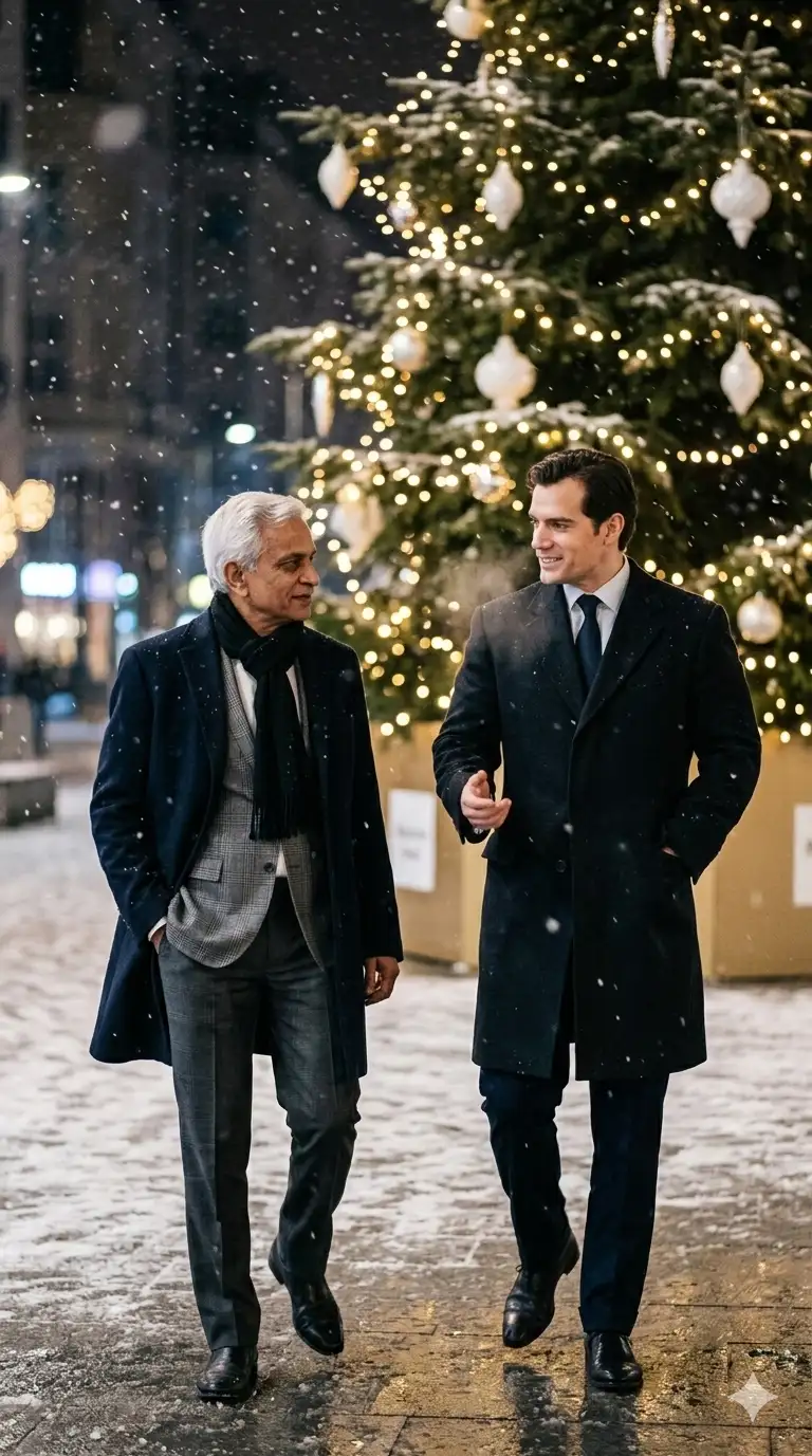 Night Urban Portrait with celebrity