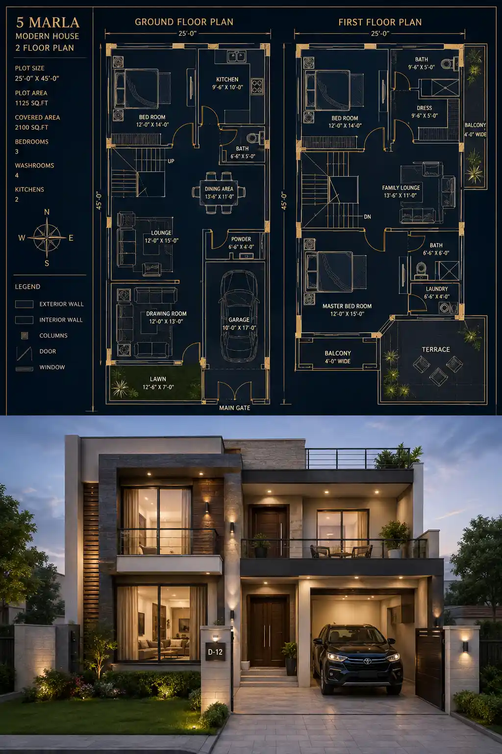 3d and blueprint map for your new home with out any civil engineer